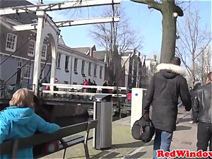 Amsterdam hooker sucks client